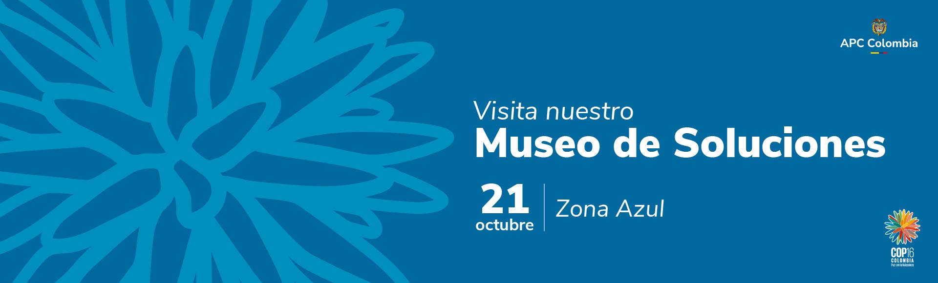 Visita nuestro museo de soluciones el 21 de octubre en la Zona Azul