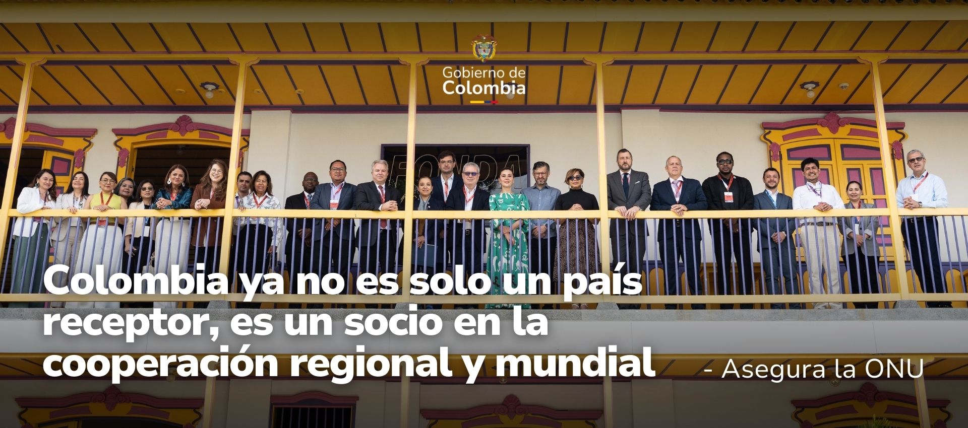 Participantes de la instalación del Día de la Cooepración Sur Sur 