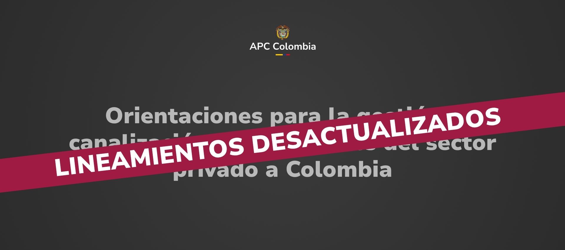Lineamientos Desactualizados