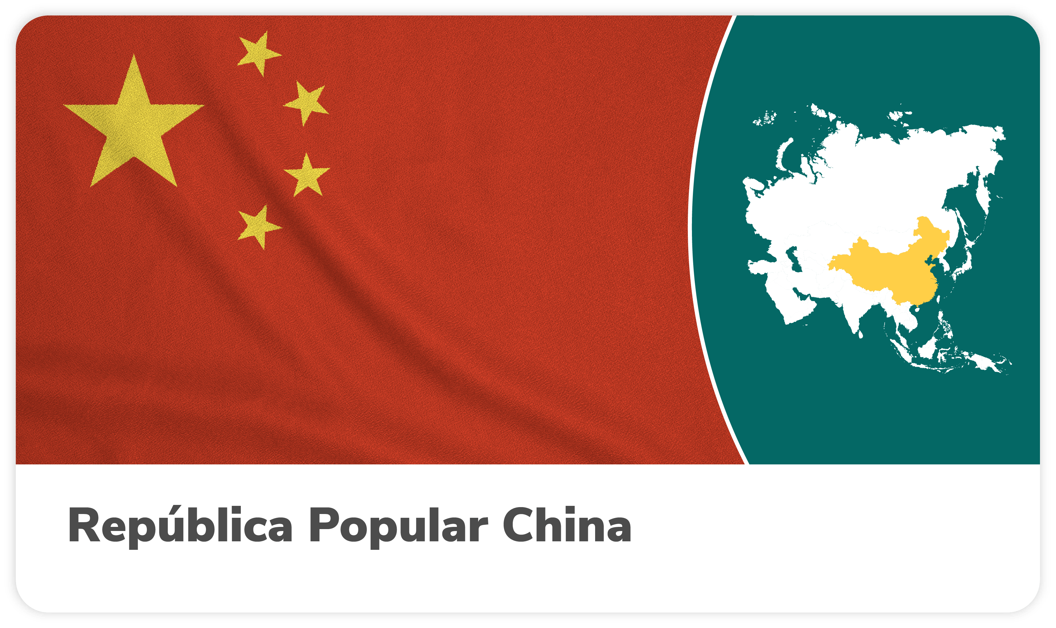 Bandera de la Rep&uacute;blica Popular China