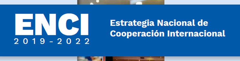 Imagen con el Texto Estrategia Nacional de Cooperación Internacional - ENCI 2019-2022