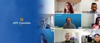 Pantallazo de una reunión virtual 