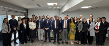Foto de los participantes del intercambio de experiencias
