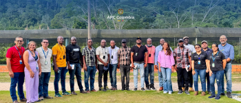 Participantes del proyecto ‘Fortalecimiento de las capacidades técnicas mediante el intercambio de sistemas productivos sostenibles y de seguridad alimentaria, con énfasis en cacao, cereales y tubérculos del Caribe: Haití–Colombia’,