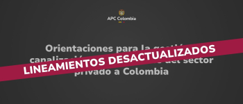 Lineamientos Desactualizados