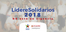 APC-Colombia en este momento no adelanta proceso de convocatoria del proyecto LídereSolidarios 2018