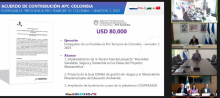Anuncio del aporte financiero de APC-Colombia al proyecto Mesoamérica