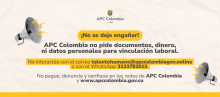 No se deje engañar, APC Colombia no envía correos directos para convocatorias laborales