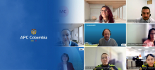 Pantallazo de una reuni&oacute;n virtual 